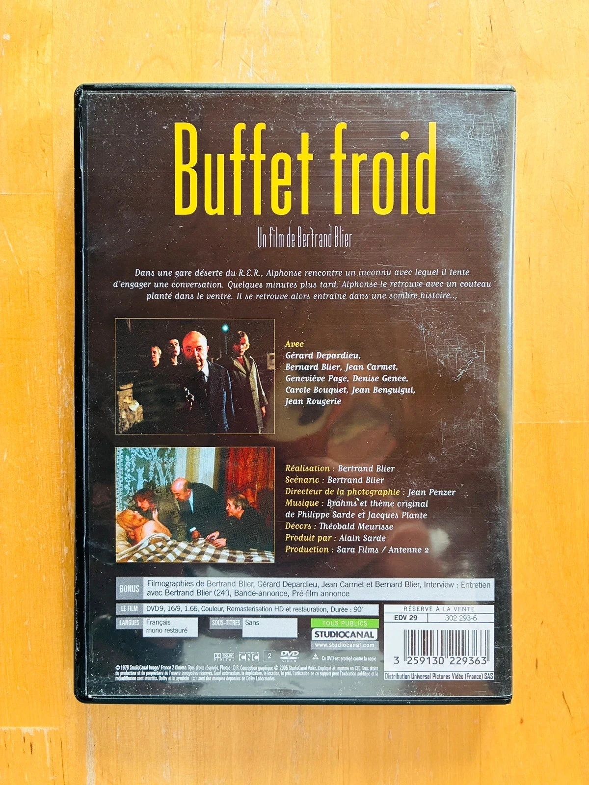 DVD Buffet Froid van Bertrand Blier. – photo 3